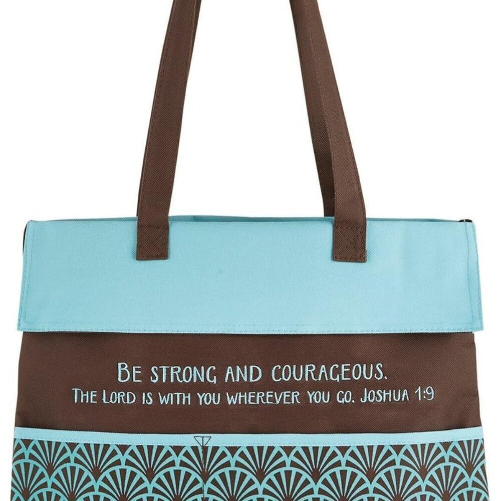 Heavy Canvas Tote Bag Womens Scripture Inspirational Durable Gift 14x13.5